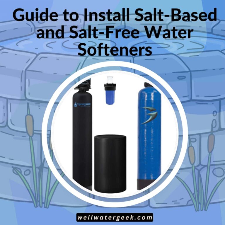Installation process of water softener with a well