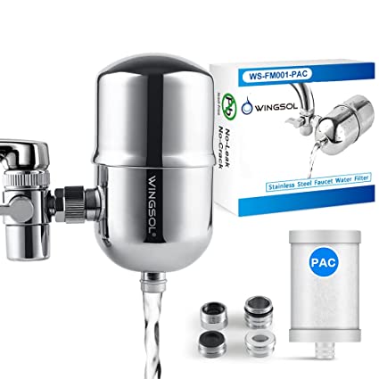 WINGSOL Stainless-Steel Faucet Water Filter