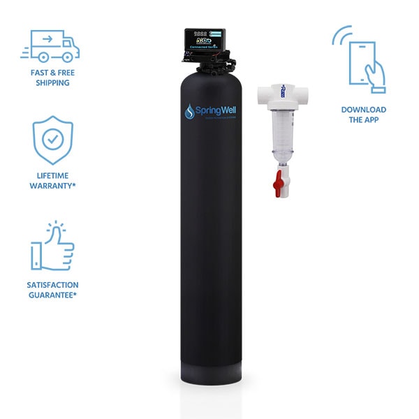 SpringWell Whole House Well Water Filter for Iron Removal