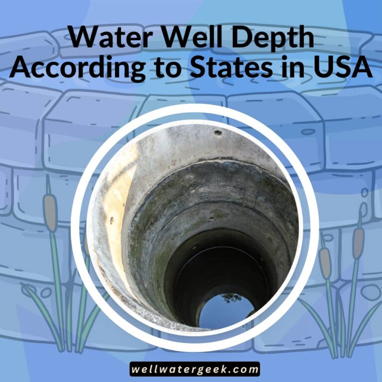 Water Well Depth According to States in USA