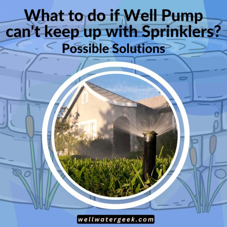 What to do if Well Pump can't keep up with Sprinklers? Possible Solutions