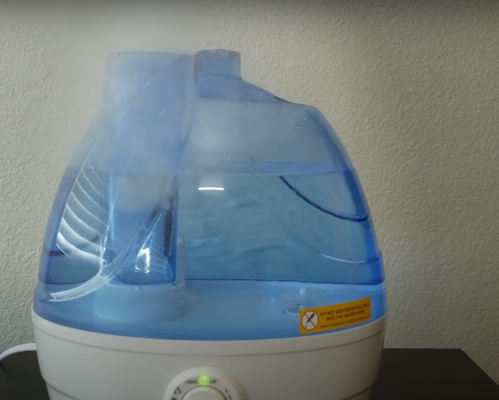 It is better than soft water but not completely safe for a humidifier